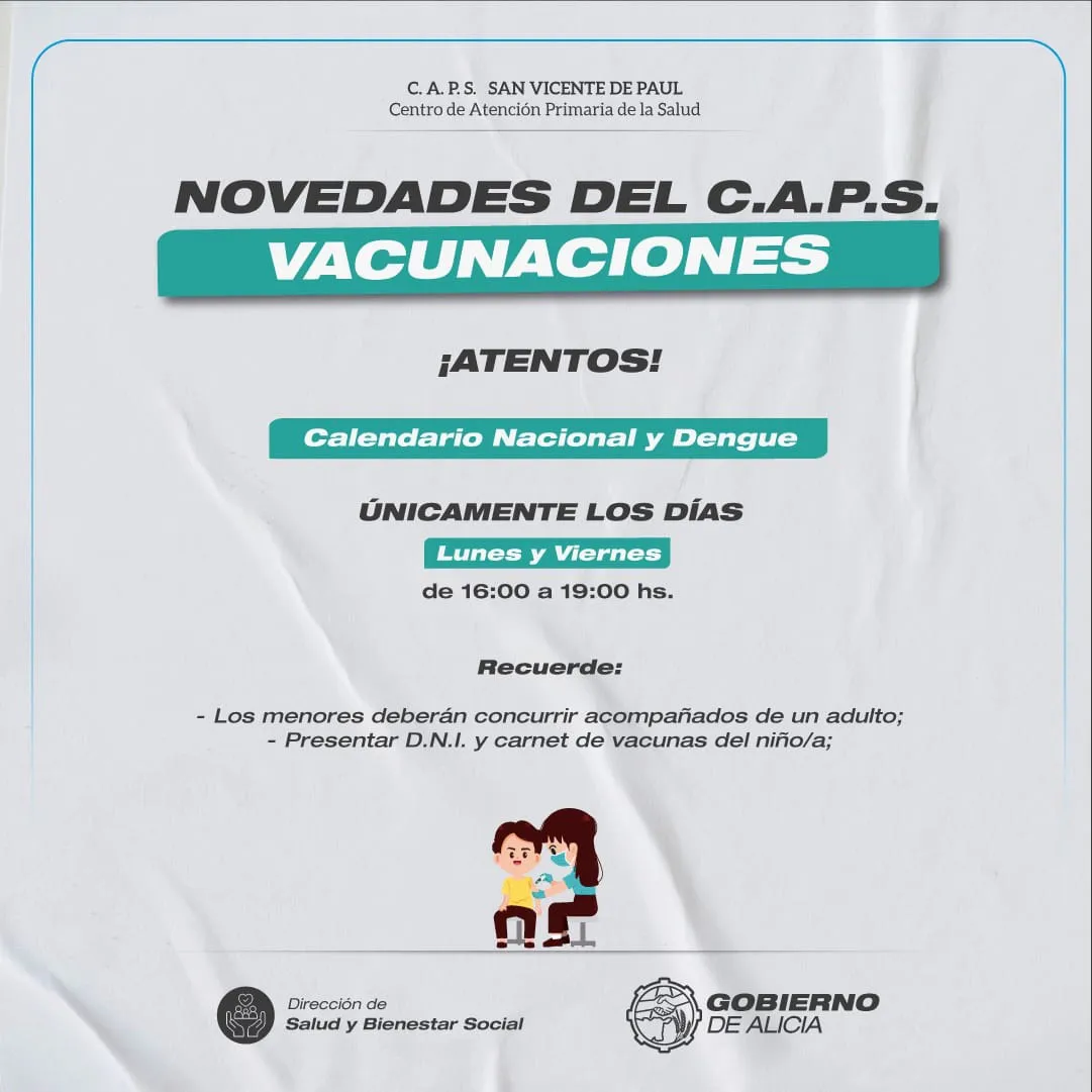 vacunacion alicia centros de salud