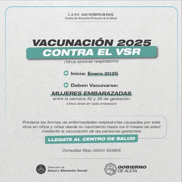 vacunacion alicia respiratoria