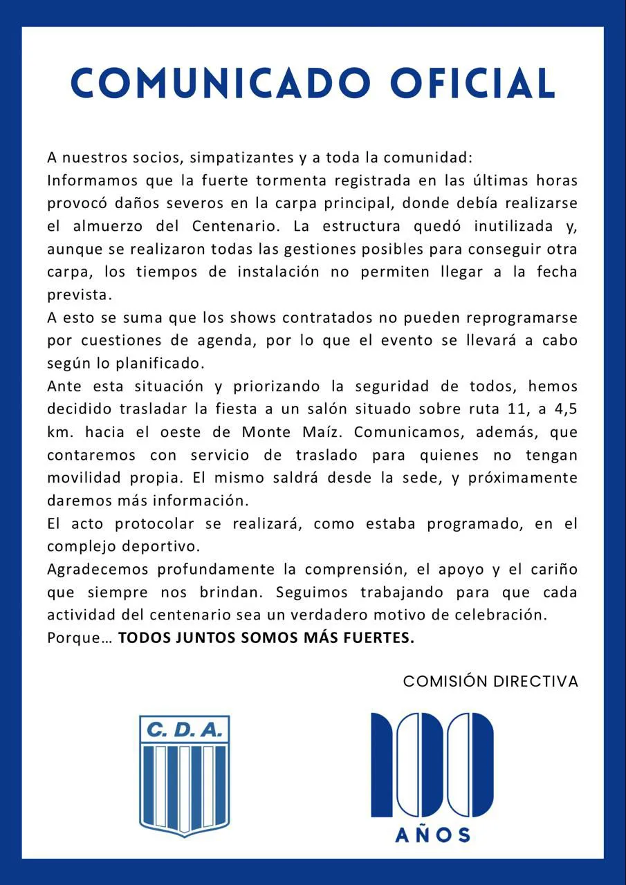 aregentino comunicado