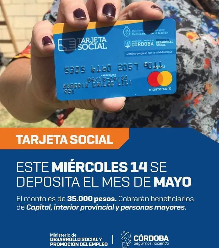tarjeta social mayo