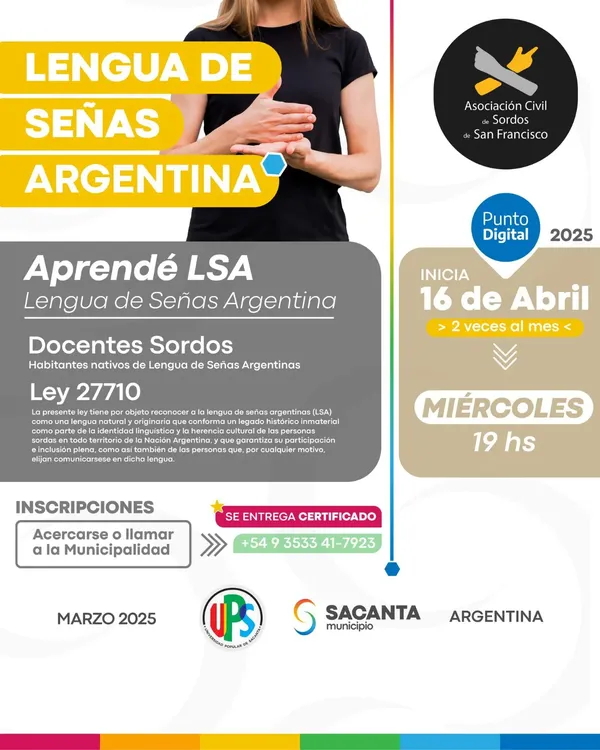 lenguaje de señas sacanta