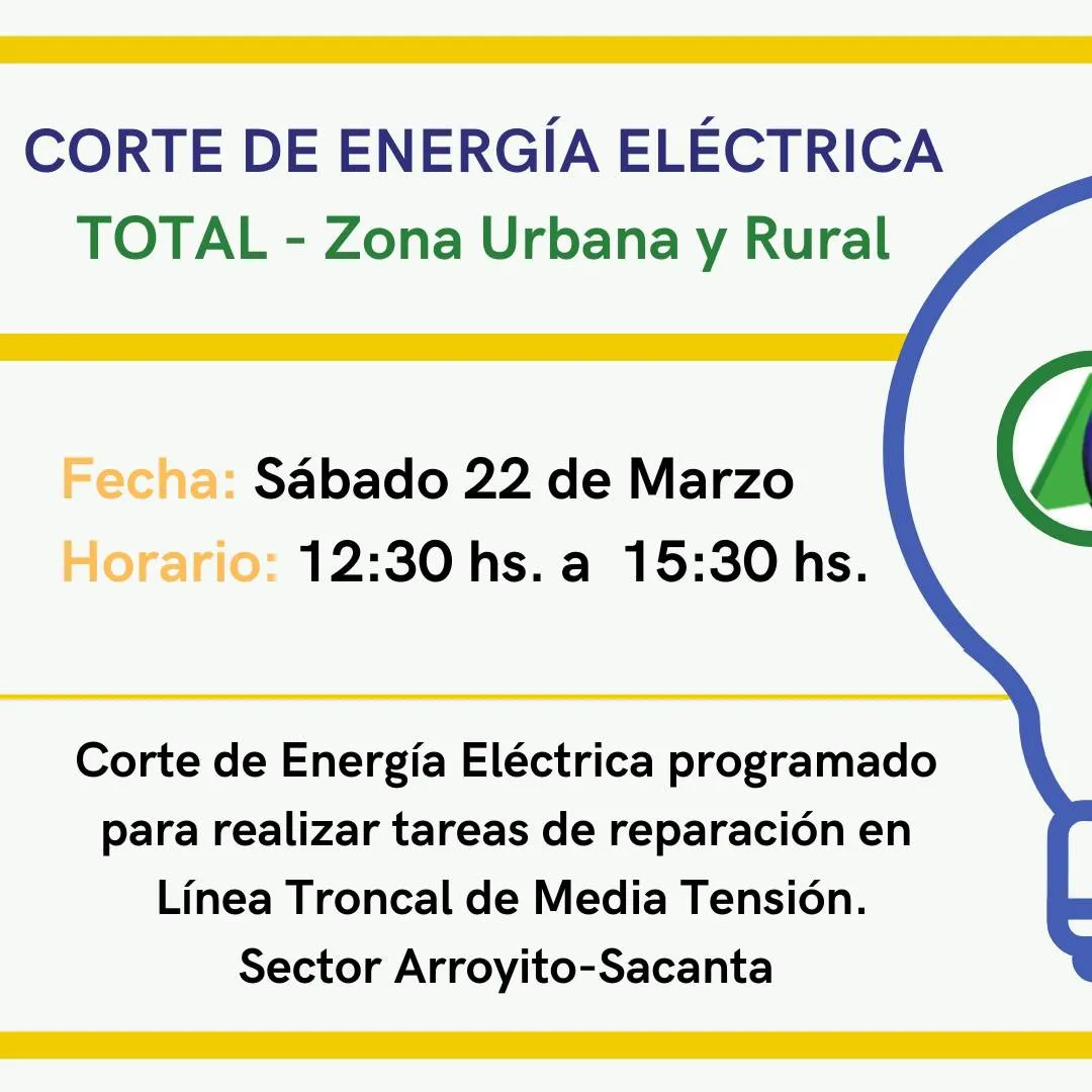 CORTE DE LUZ sacanta