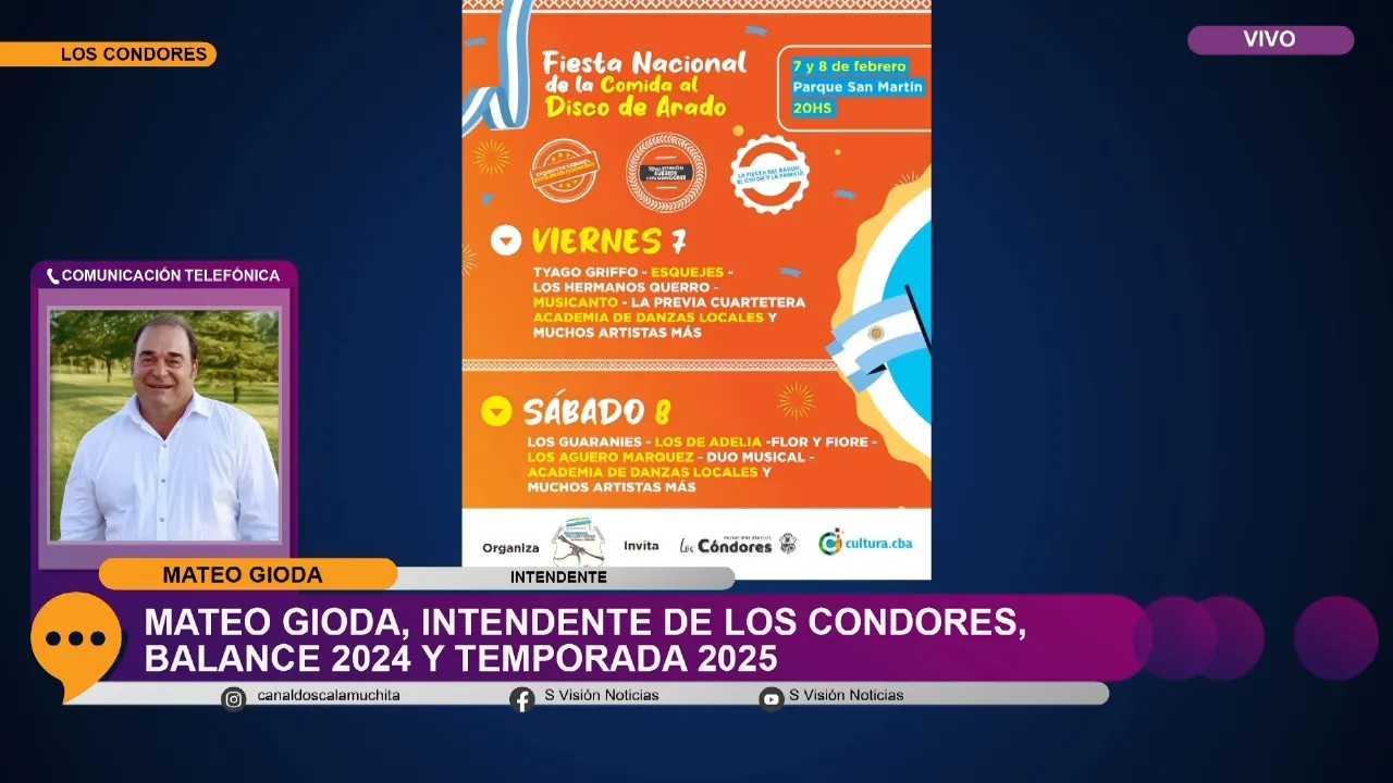 los condores fieta comida al disco de arado