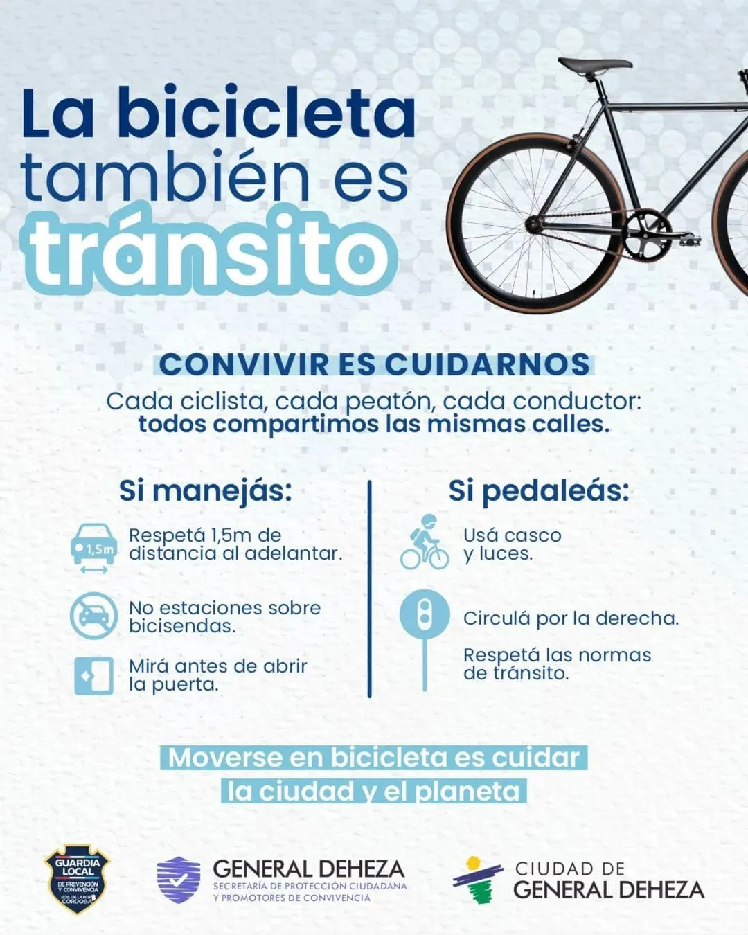 la bicicleta es transito